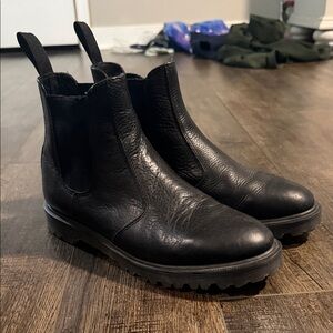 Dr. Martens Black Leather Ankle Boots